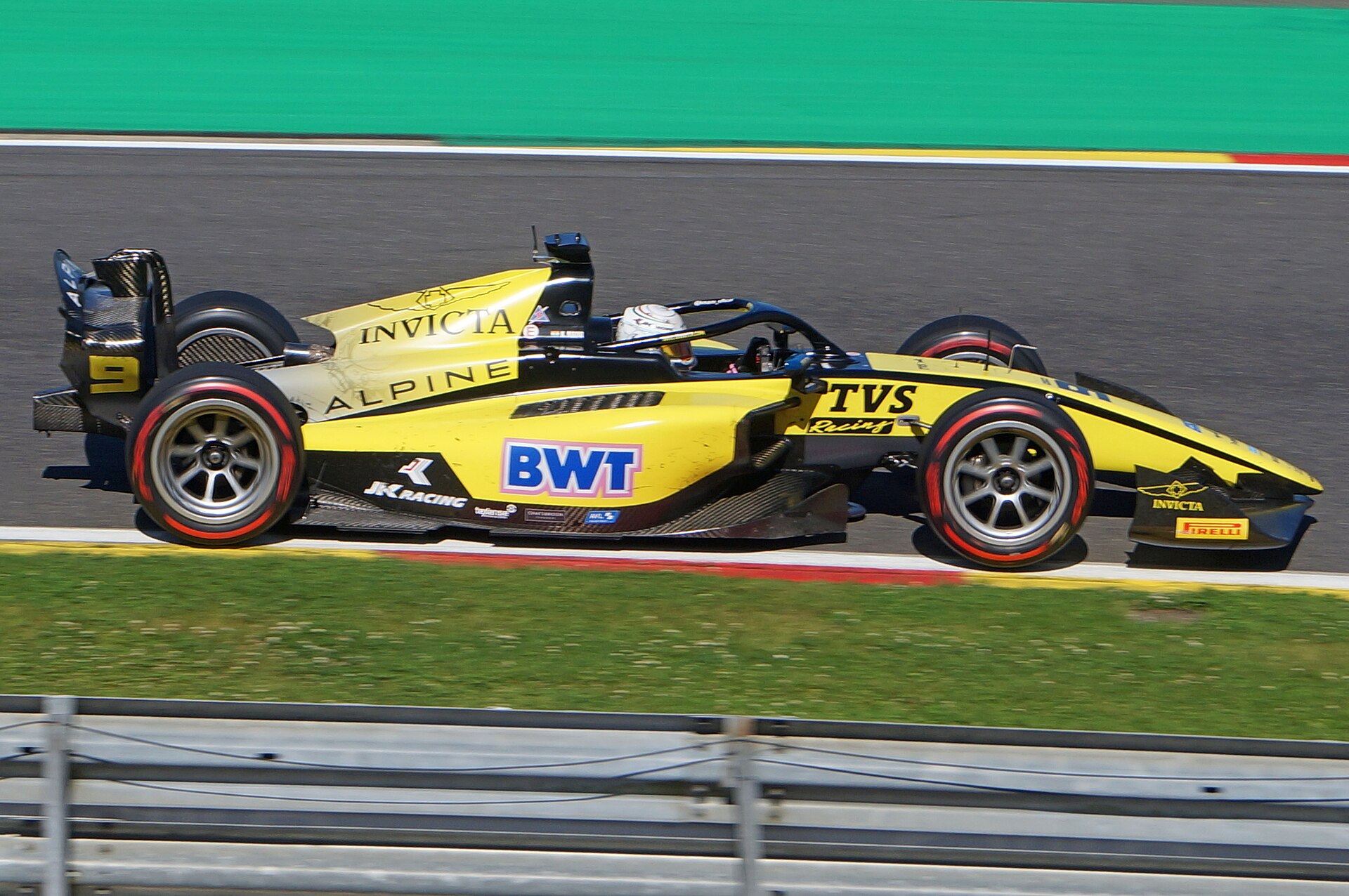 Archiv: Kush Maini im Formel-2-Hauptrennen von Spa, 28.07.2024.